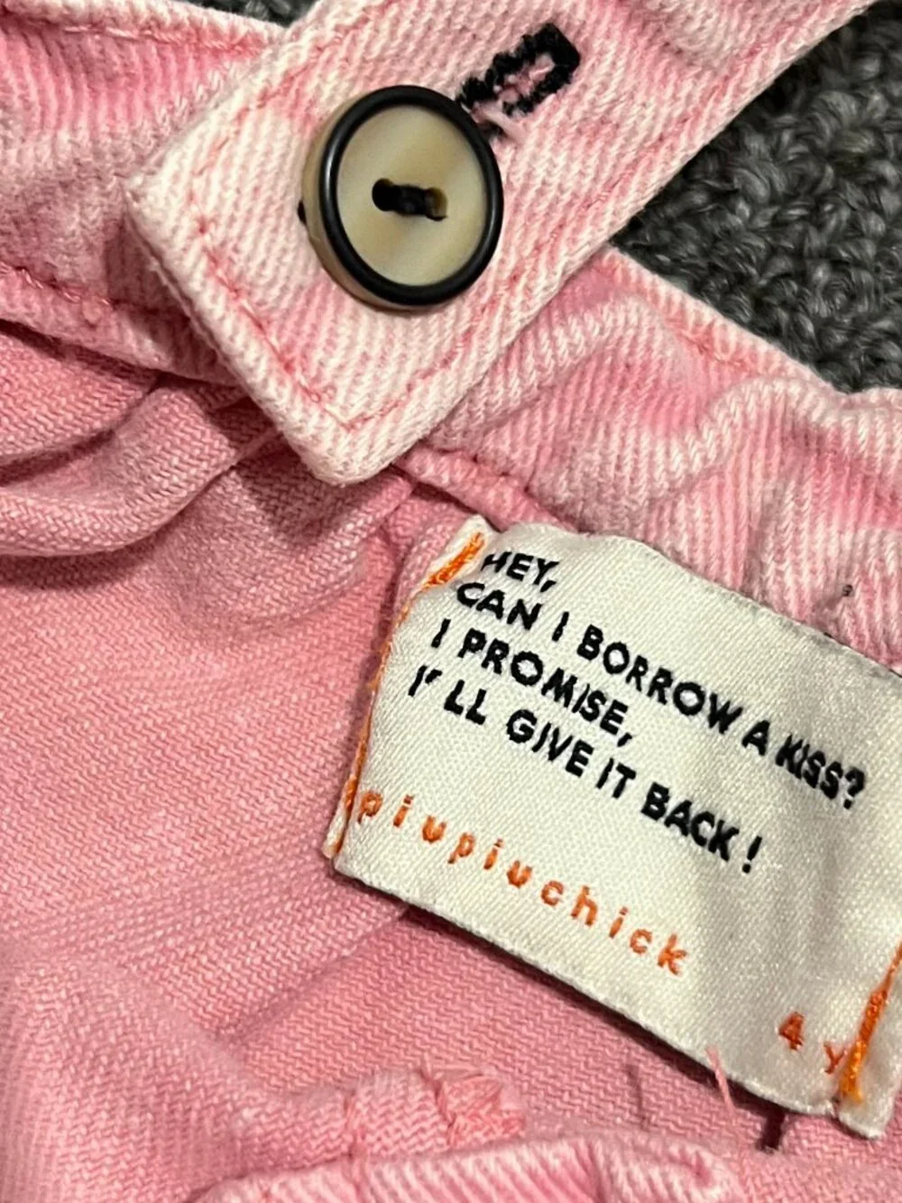 Piupiuchick Pink Straps Knee Length Dress Size 4